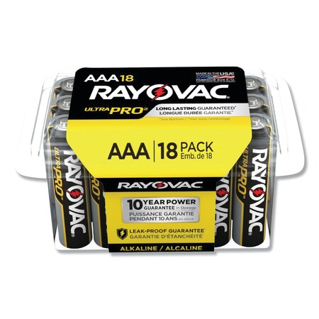 Rayovac Ultra Pro Alkaline AAA Batteries, PK18 ALAAA-18PPJ